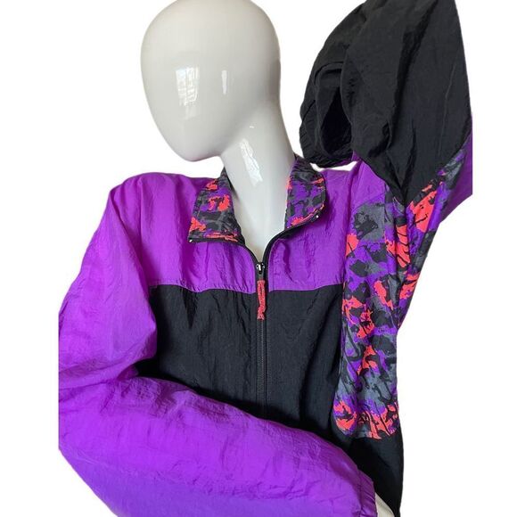 INSPORT™️ Vintage Purple Orange 80s 90s Jacket - Picture 3 of 5